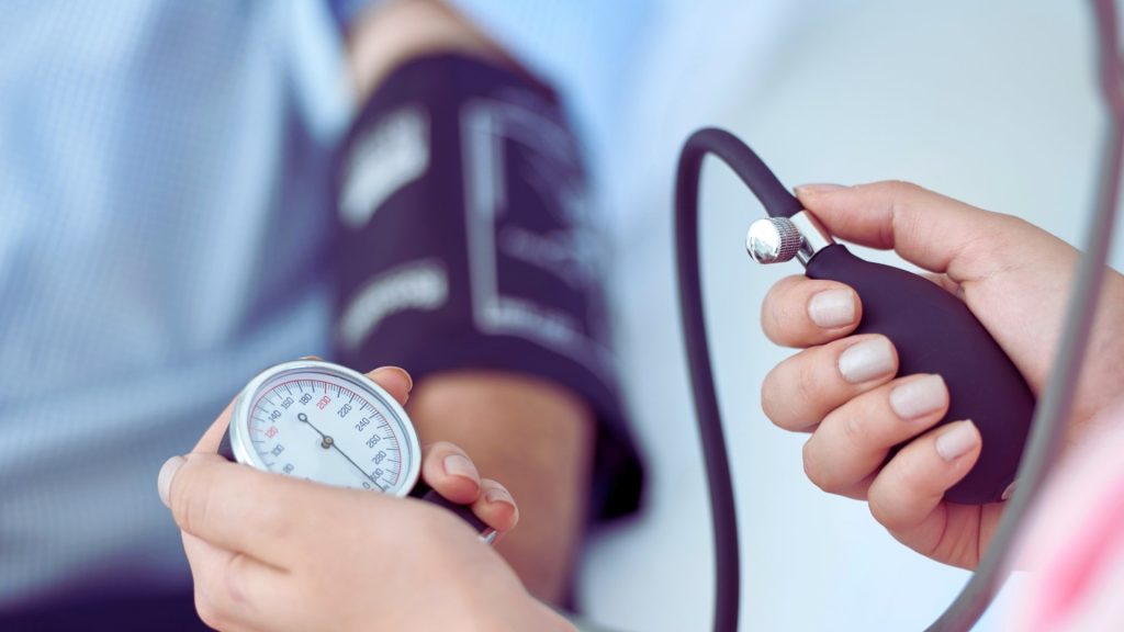Blood pressure monitoring during benzodiazepine withdrawal