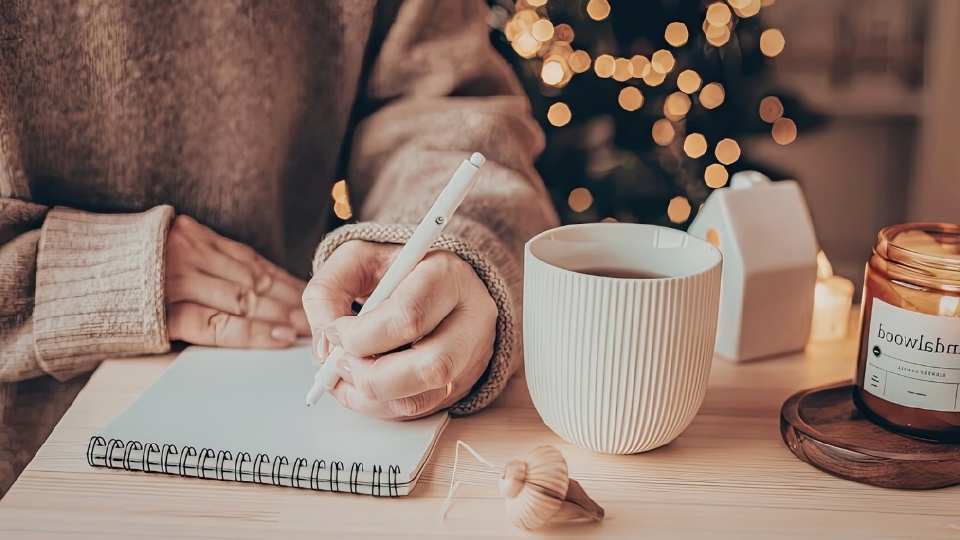 a person writing in their journal thinking about what does recovery mean for your future?